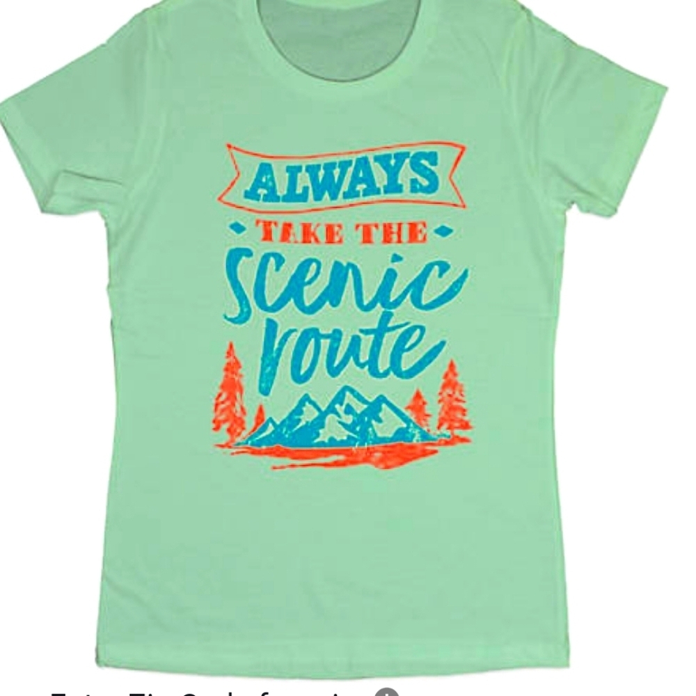 Aways Take The Scenic Route Short Sleeved Sm Tee